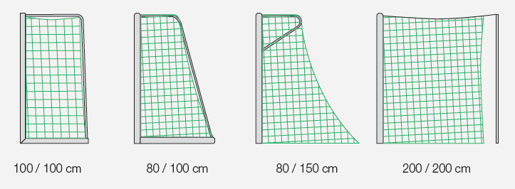 Eine Übersicht der gängigen Netzaufhängungen und deren Auswirkungen auf die Tortiefe