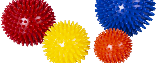 Igelball online kaufen im Kübler Sport Onlineshop Verschiedene Igelbälle in unterschiedlichen Größen und Farben für Selbstmassage, Therapie und Training