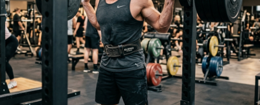 Gewichthebergürtel online kaufen im Kübler Sport Onlineshop Abbildung eines Gewichthebergürtels für Fitness-Training im Fitnessstudio