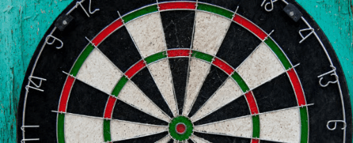 Hochwertige Steeldartscheibe für Freizeitspiele, ideal für Darts zu Hause, im Verein oder mit Freunden