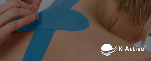 Elastisches K-Active Tape f&uuml;r therapeutische Anwendungen im Einsatz