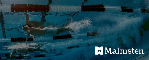 Schwimmsportausr&uuml;stung und Schwimmzubeh&ouml;r von Malmsten f&uuml;r Sportvereine in Schwimmbad-Umgebung