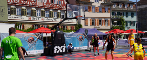 3x3 Basketballanlage
