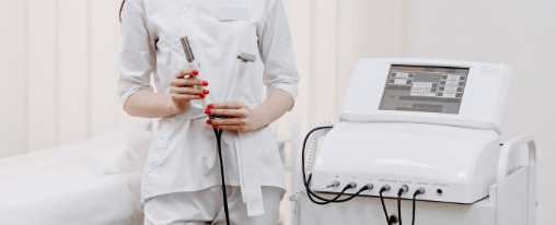 Elektrotherapiegerät online kaufen im Kübler Sport Onlineshop Elektrotherapiegerät mit Zubehör für therapeutische Anwendungen in der Praxis