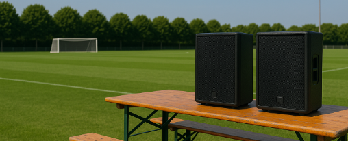 Sportplatz Lautsprecheranlage kaufen im Kübler Sport Onlineshop Moderne Sportplatz Lautsprecheranlage für optimale Beschallung auf dem Vereinsgelände