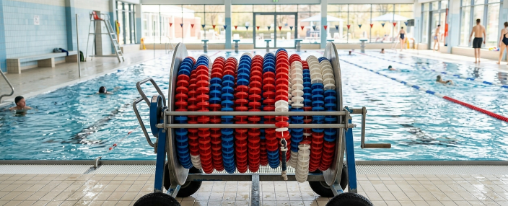 Haspelwagen online kaufen bei Kübler Sport Moderner Haspelwagen zur Aufbewahrung und zum Transport von Schwimmleinen und Seilen im Wassersportbereich