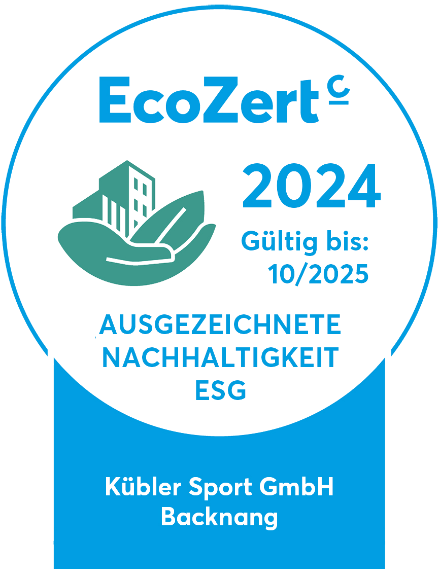EcoZert Kübler Sport EcoZert Zertifikat