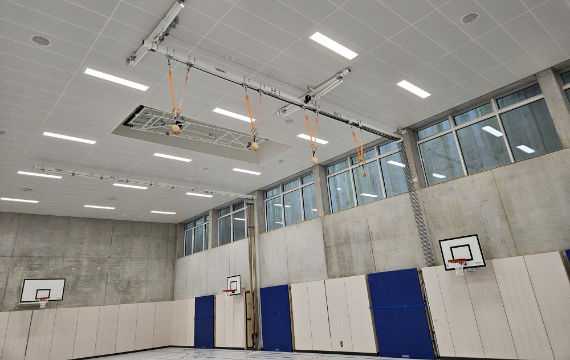 Zweifachsporthalle Münchner Farbe Schulen