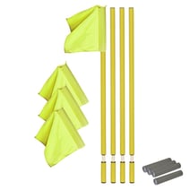 K&uuml;bler Sport&reg; Kipp-Grenzstangen GELB 4er-Set