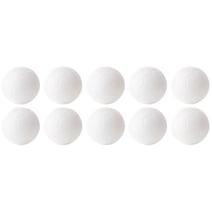 Tischfußball Kickerbälle, weiß, 10er-Set