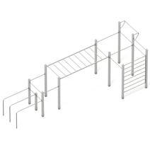 PLAYPARC® 4FCIRCLE® Calisthenics-HYPER Crazy-Bars