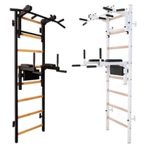 BenchK® Sprossenwand 232 mit Klimmzugstange & Dip-Bügel