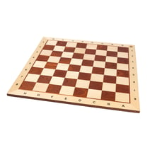 Turnier-Schachbrett aus Mahagoni und Ahorn