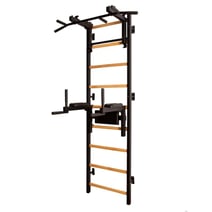 BenchK® Sprossenwand 732 mit variabler Klimmzugstange & Dip-Bügel