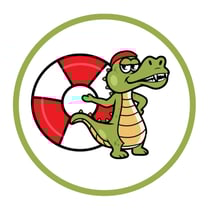 Schwimmabzeichen Kroko