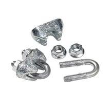 Seilklemme bis Ø 6 mm für Schutznetze