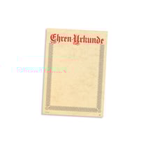 Ehrenurkunde, Klassisch