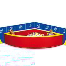 Wand- oder Spielmatte, einzeln, ohne Druck