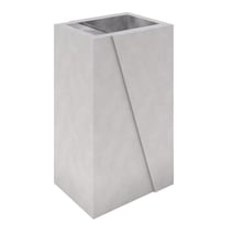Abfallbehälter eckig 40 l, Beton