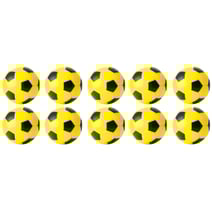 Tischfußball Kickerbälle, farbig, 10er-Set