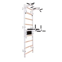BenchK® Sprossenwand 732 mit variabler Klimmzugstange & Dip-Bügel