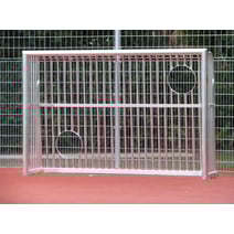 Kübler Sport Bolzplatztor ALU SOLID mit integrierter Torwand