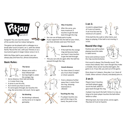 Pitjau Indoor-Ballspiel Classic Set