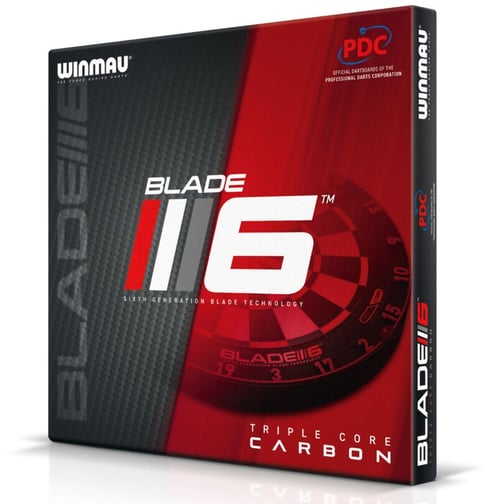 WINMAU® Dartscheibe Blade 6 Triple Core Carbon PDC
