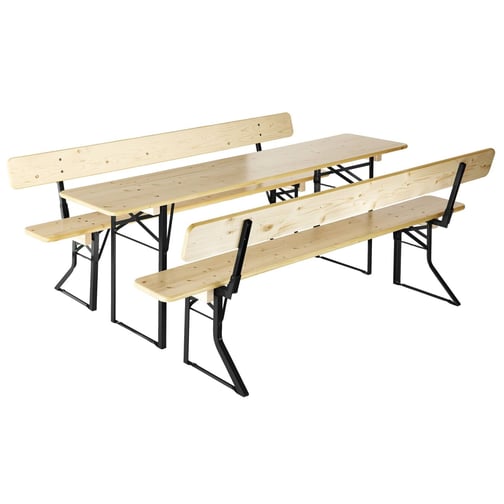 Bierzeltgarnitur mit Lehne