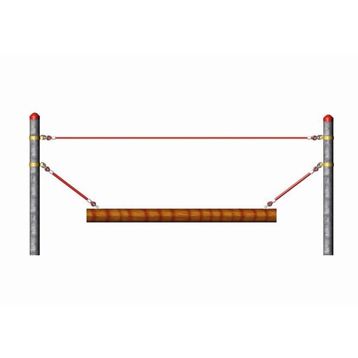 Seilparcours Haiger Wackelbalken (ohne Pfosten)