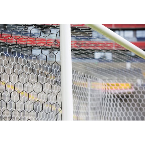 Kameraoptimiertes Fußball-Tornetz mit hexagonalen Maschen