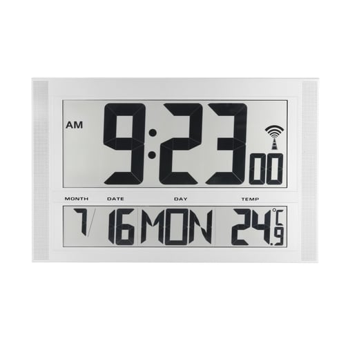 LCD-Jumbo-Funkuhr Advertime