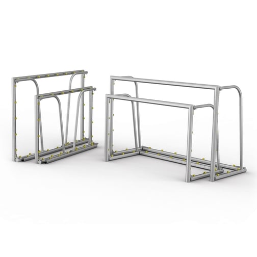 Kübler Sport® Minitrainingstor FUN mit Achteckprofil und klappbaren Netzbügeln