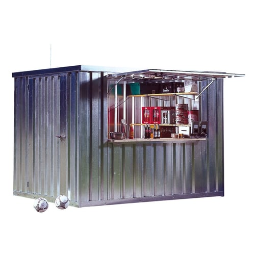 Entladung durch LKW-Kran für Material-Container