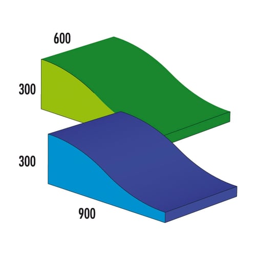 Spiel-Baustein Wellenkeil
