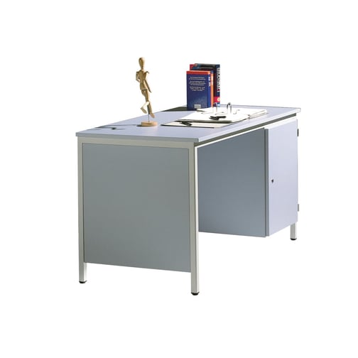 Lehrertisch 130 x 65 grau