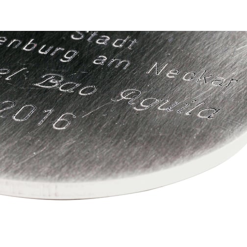 Gravur für Medaille Direkt-Gravur