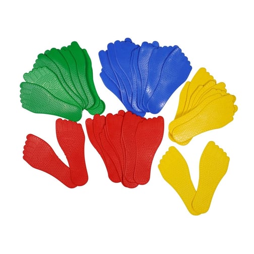 tanga sports® Bodenmarkierung Füße, 5er-Set