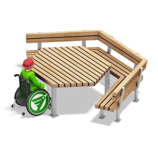 PLAYPARC® Sitzgruppe Inklusion