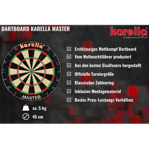 Karella® Dartscheibe Master