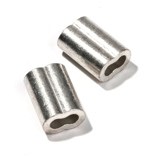 Press-Seilklemme bis Ø 6 mm für Schutznetze