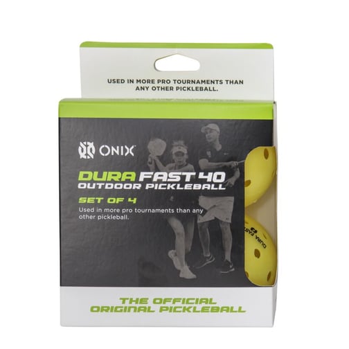 ONIX® Pickleball Dura Fast Outdoor Yellow 4-Pack