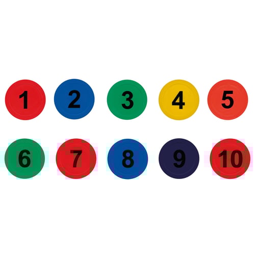 Bodenmarkierung Zahlen, 10er-Set