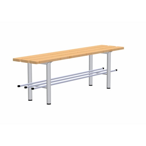 rontec® Umkleidebank mit Schuhrost, freistehend