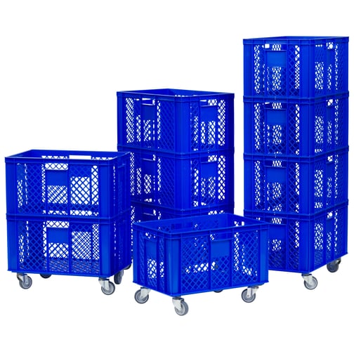 Kübler Sport® Fahrbarer Aufbewahrungskorb