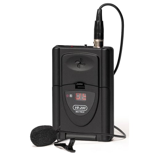 VHF-Taschensender mit Ansteckmikrofon