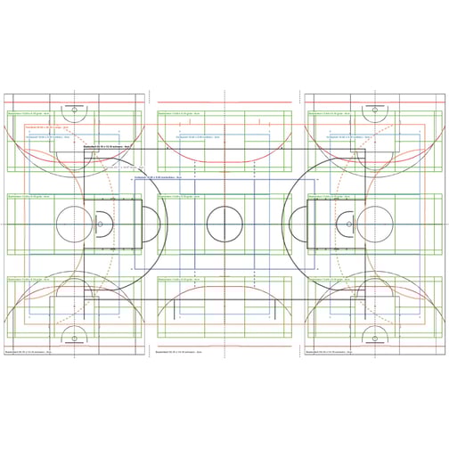 Spielfeldmarkierungen innen für Markierung 101-250 lfm
