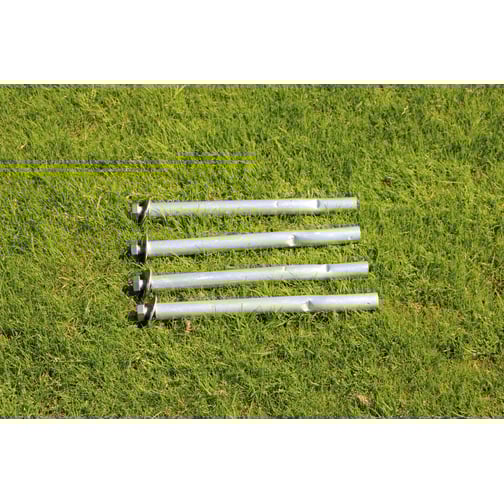 Erdanker für Bolzplatztor aus Stahl 