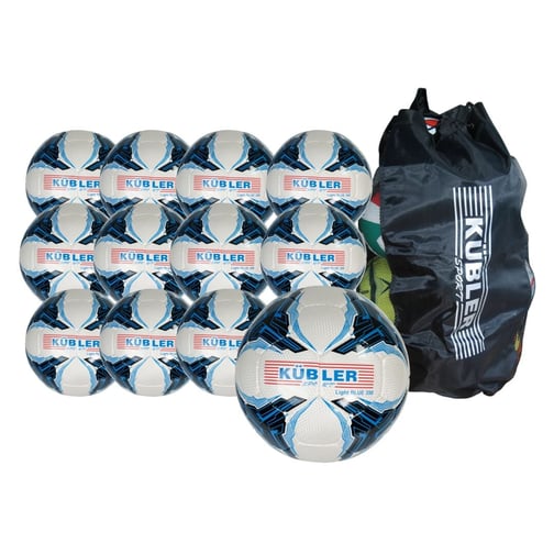 Kübler Sport® 12er-Set Fußball Light BLUE 350