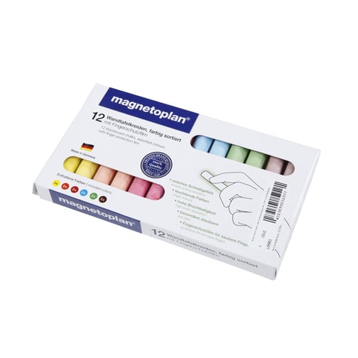 Schulkreide bunt, 12 Stück